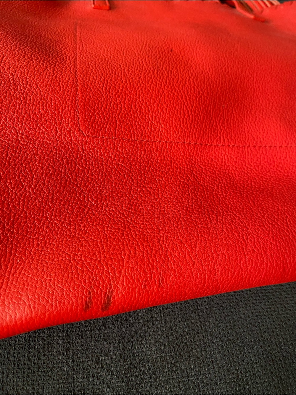 kate spade Red and Pink Leather Tote Shoulder Bag with Tassels - Picture 4 of 4